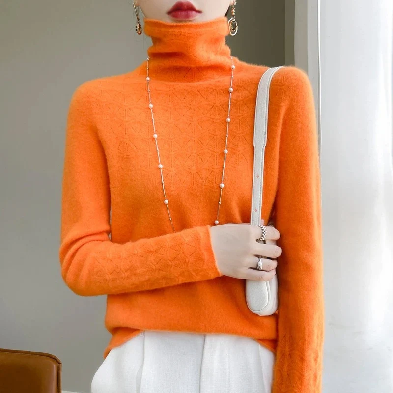 Ella – Women's Long Sleeve Sweater with Round Neckline - Image 12