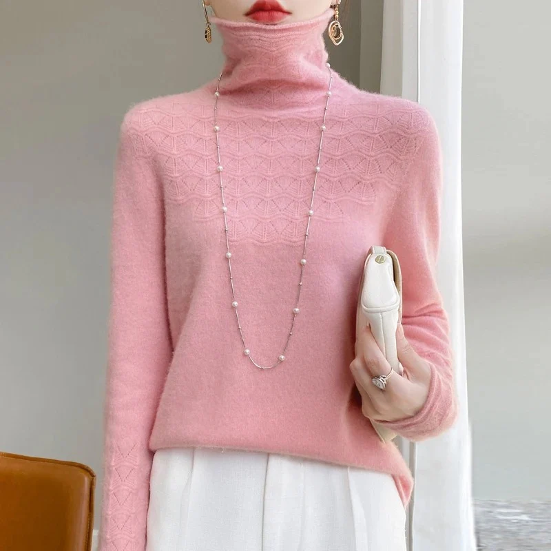 Ella – Women's Long Sleeve Sweater with Round Neckline - Image 15
