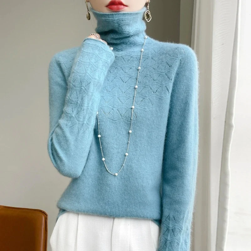 Ella – Women's Long Sleeve Sweater with Round Neckline - Image 16