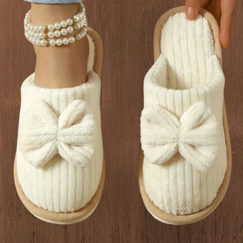 Ella – Round Toe Slippers with Bow Detail - Image 6