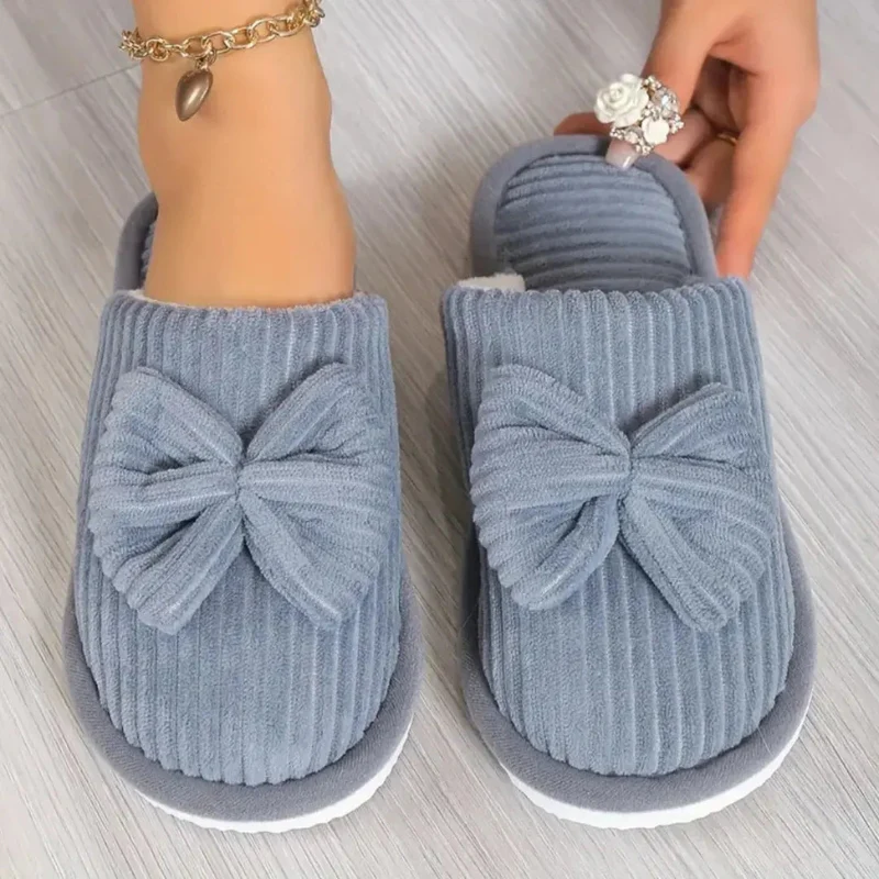 Ella – Round Toe Slippers with Bow Detail - Image 7