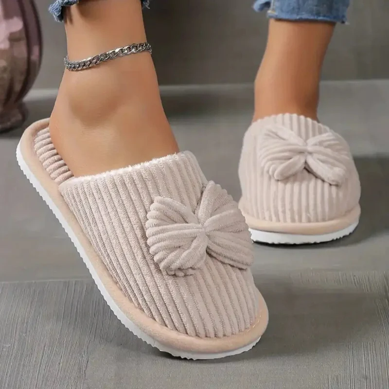 Ella – Round Toe Slippers with Bow Detail - Image 8