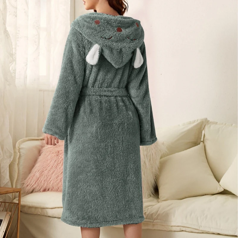 Emma – Women's Coat with Adjustable Belt & Pockets - Image 9