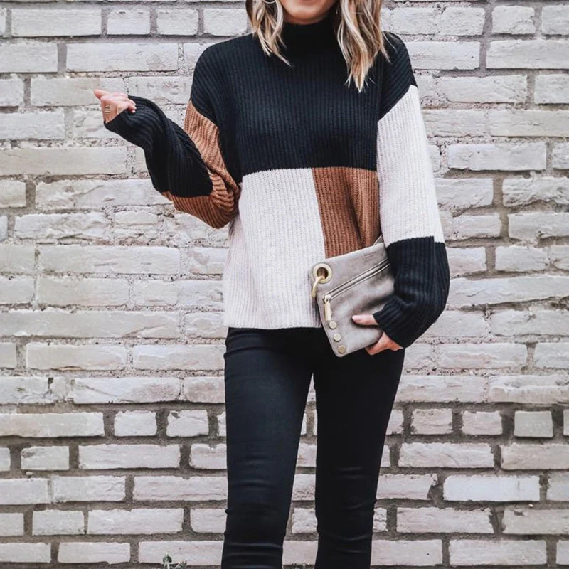 Emma – Women's Long Sleeve Sweater with Round Neckline - Image 2