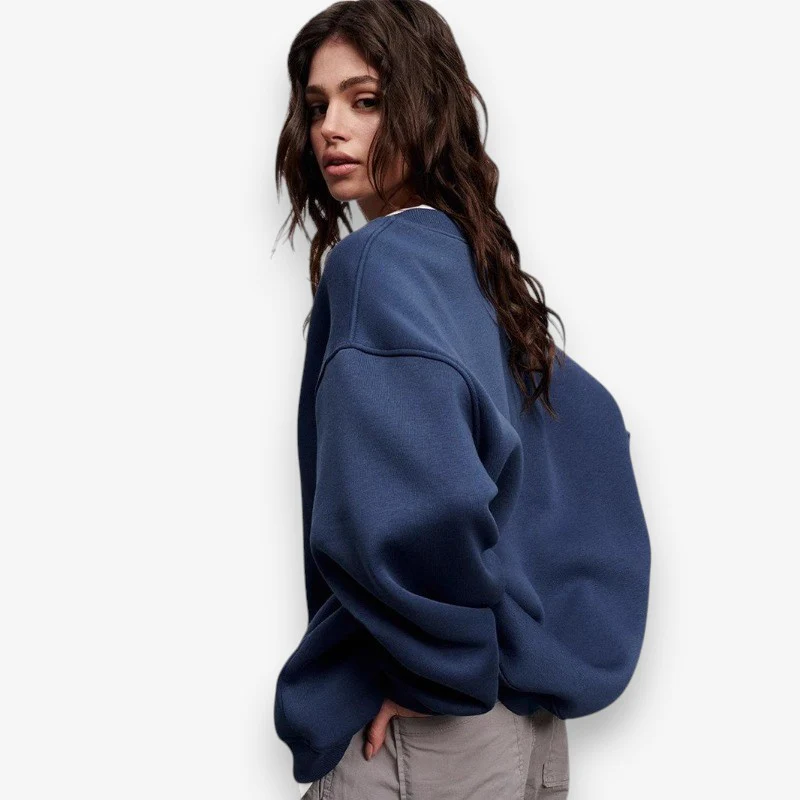 Emma – Women's Long Sleeve Sweater with Round Neckline - Image 6