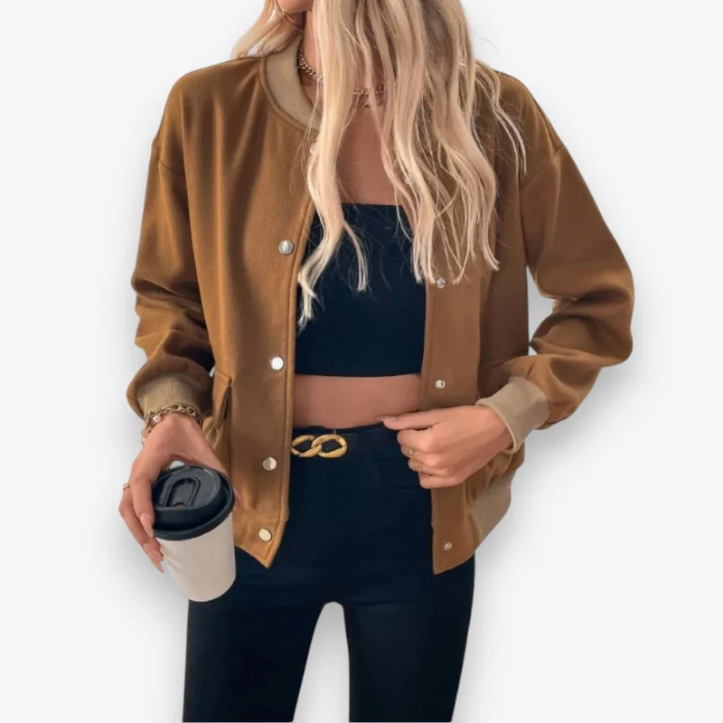Emma – Women's Round Neck Button-Up Cardigan