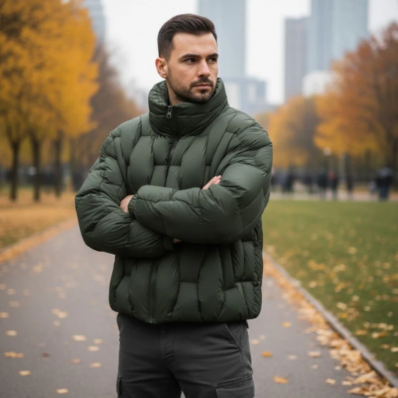 Ethan – Men's Coat with Zipper Closure - Image 6