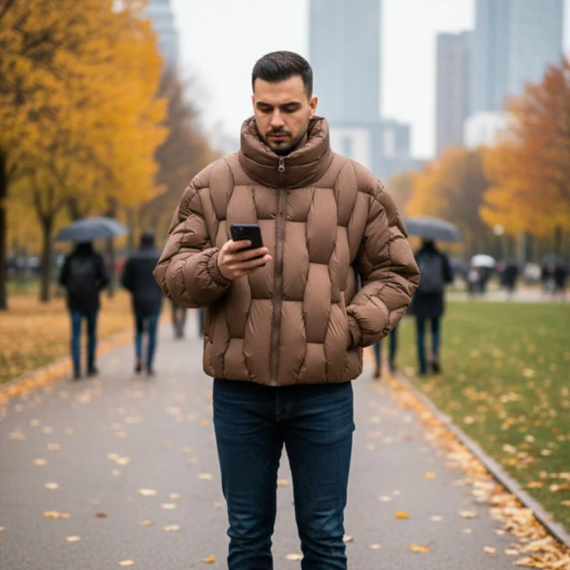 Ethan – Men's Coat with Zipper Closure - Image 7