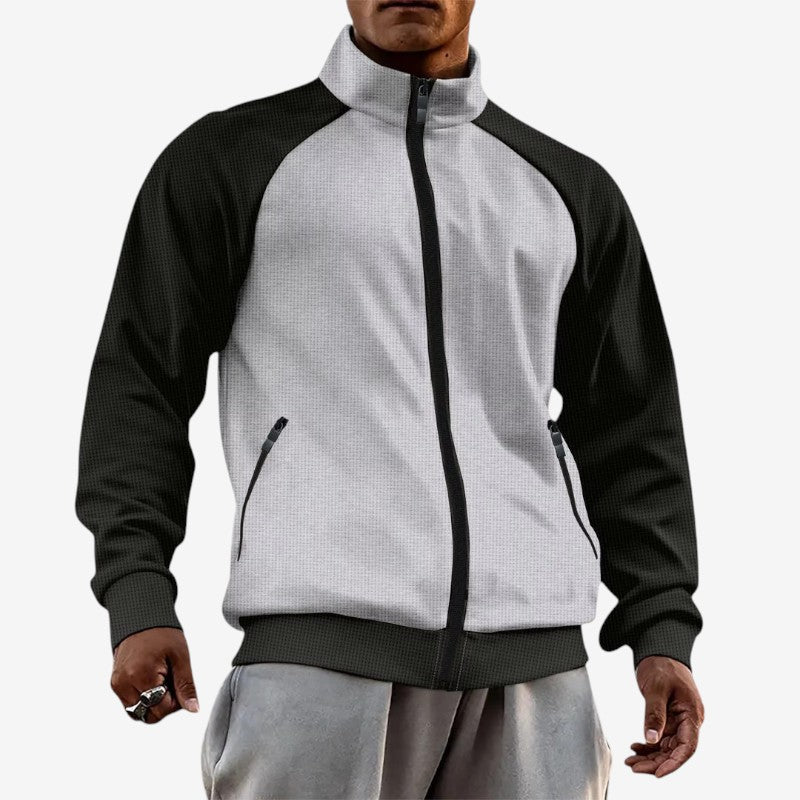 Ethan – Long Sleeve Zip-Up Jacket with Pockets - Image 2