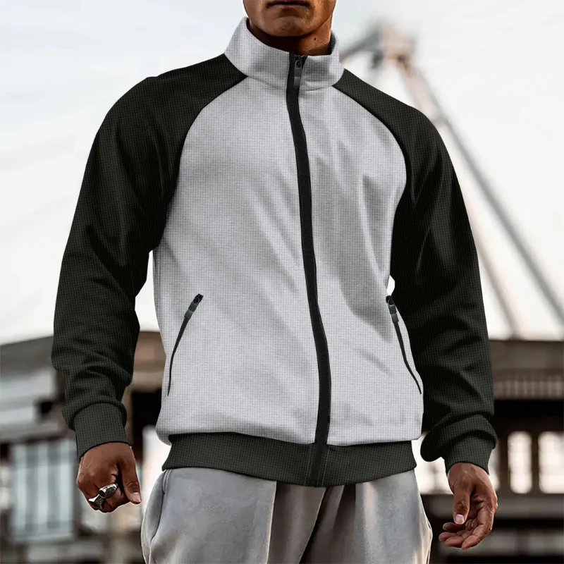 Ethan – Long Sleeve Zip-Up Jacket with Pockets - Image 6
