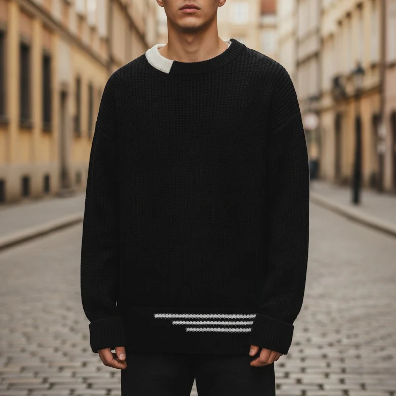 Ethan – Long Sleeve Sweater with Round Neck - Image 5