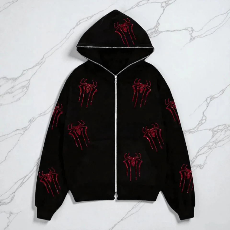 Evelyn – Long Sleeve Zip-Up Hooded Jacket with Pockets - Image 4