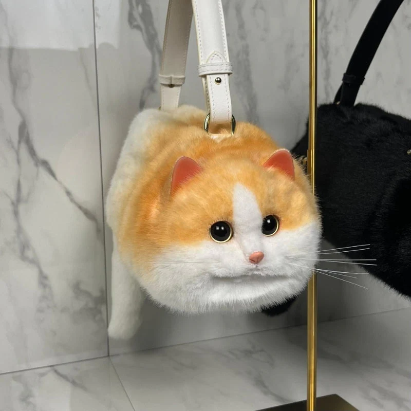 FelineAura – Decorative Handbag with Cat Sculpture Design - Image 6