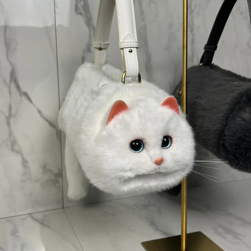FelineAura – Decorative Handbag with Cat Sculpture Design - Image 7
