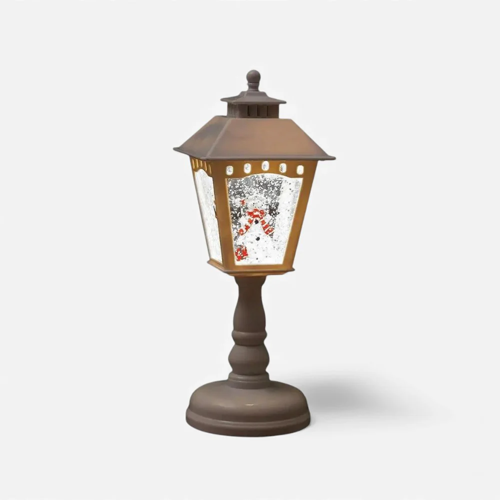 FestivaGlow – LED Disc Light with Snow Christmas Design - Image 2