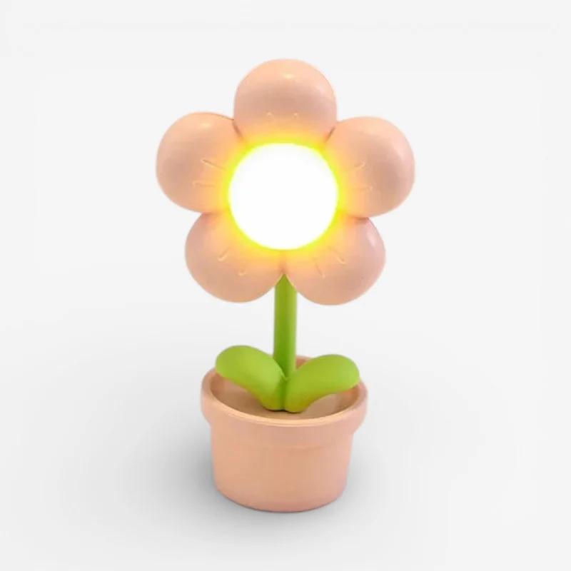 FloraGlow – Flower-shaped Table Lamp with Soft Light