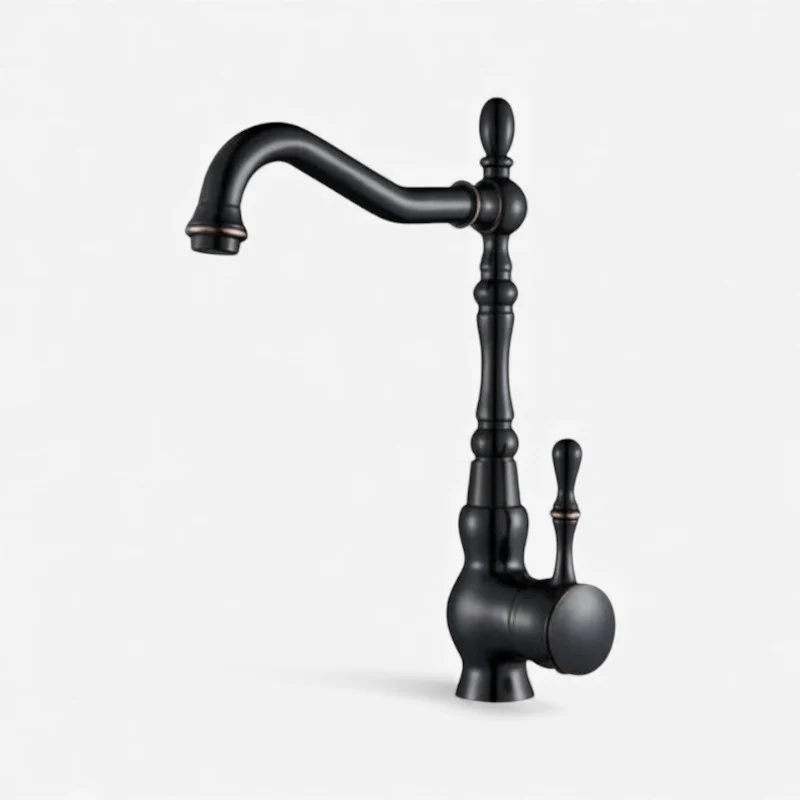 FlowEase – Single-Handle Kitchen Faucet with Swivel Spout