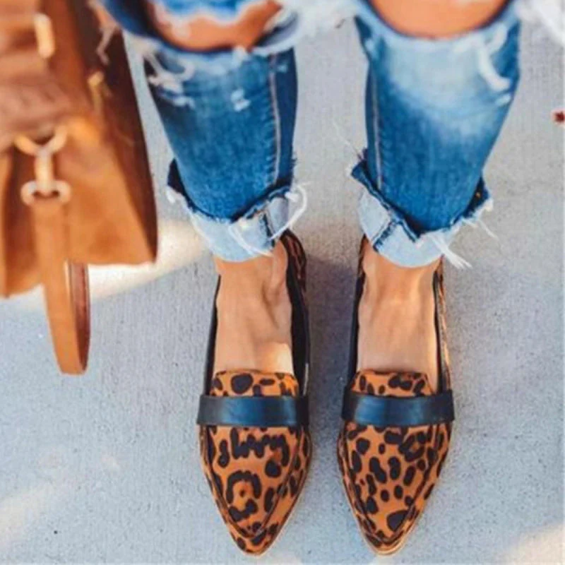Freya - Pointed Toe Slip On Shoes With Decorative Strap - Image 5
