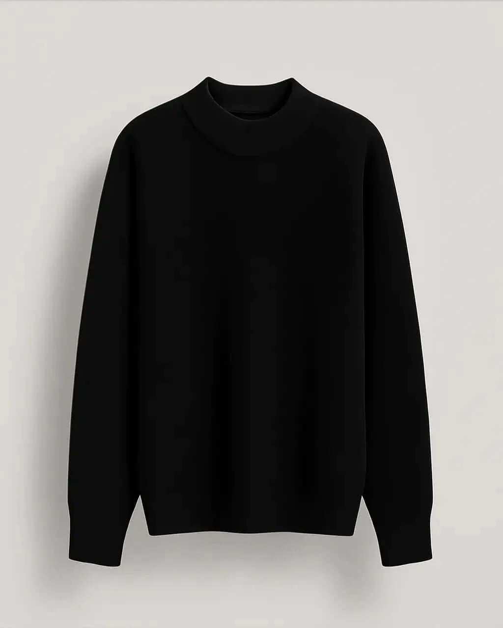 Women's Wool Blend Knitted Sweater with Round Neck & Long Sleeves - Image 6