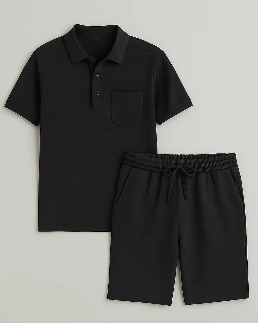 Men's Ribbed Two-Piece Set Deep Green - Image 6