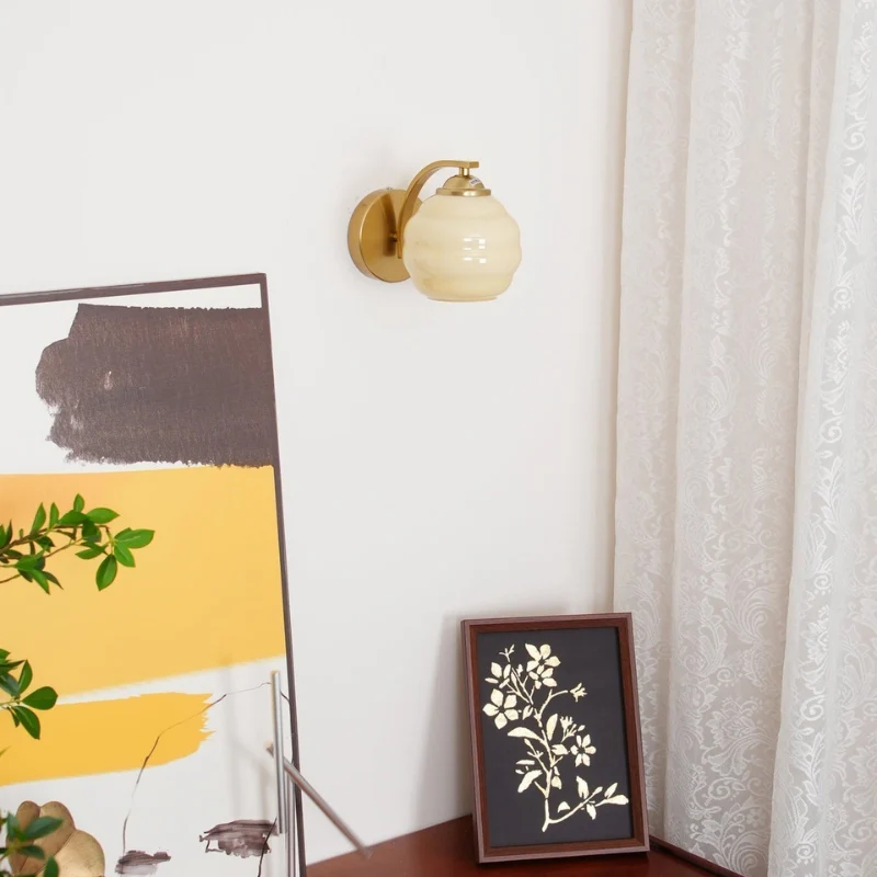 GlowArc – Round LED Wall Lamp with Curved Stand - Image 6