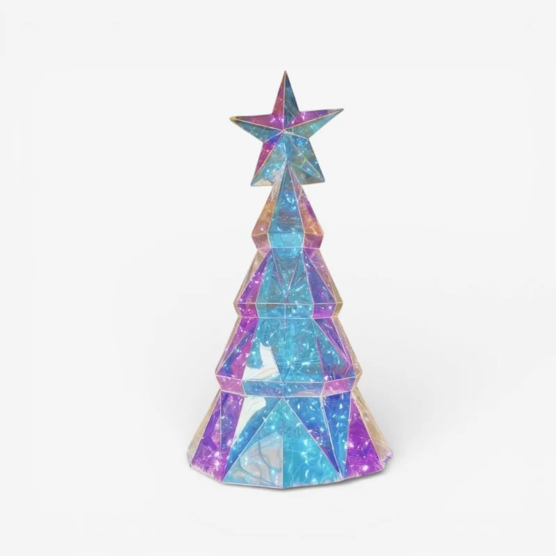 GlowFest – LED Light with Star and Tree Design