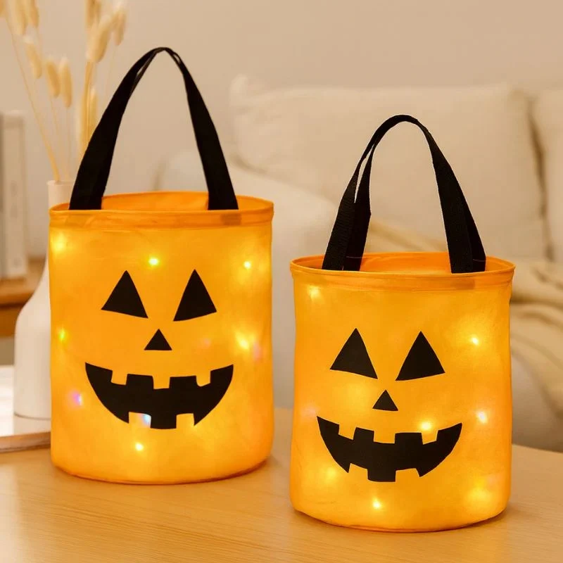 GlowPump – LED Lighted Bucket with Pumpkin Design - Image 2