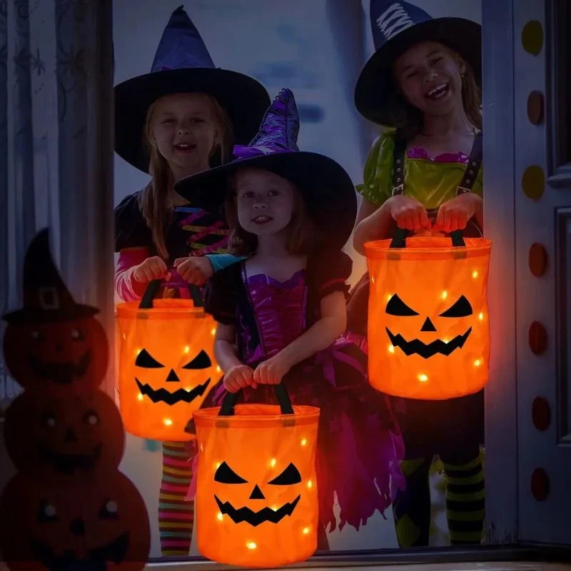 GlowPump – LED Lighted Bucket with Pumpkin Design - Image 5