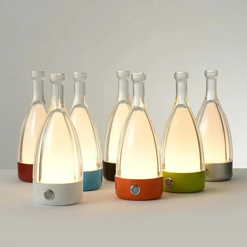 GlowSip – Rechargeable Table Lamp in Bottle Design with Touch Dimming LED - Image 10