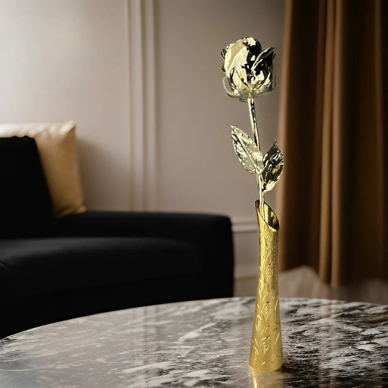 GoldenPetal – Preserved Real Rose Plated in 24K Gold - Image 2