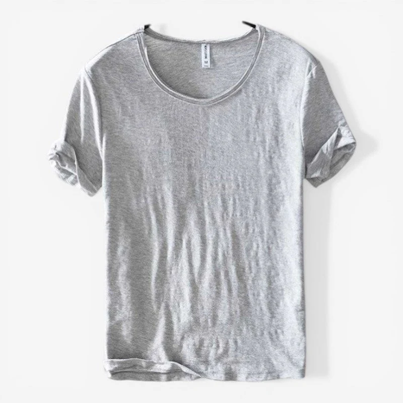 Harry – Loose Fit Round Neck Short Sleeve Shirt - Image 5