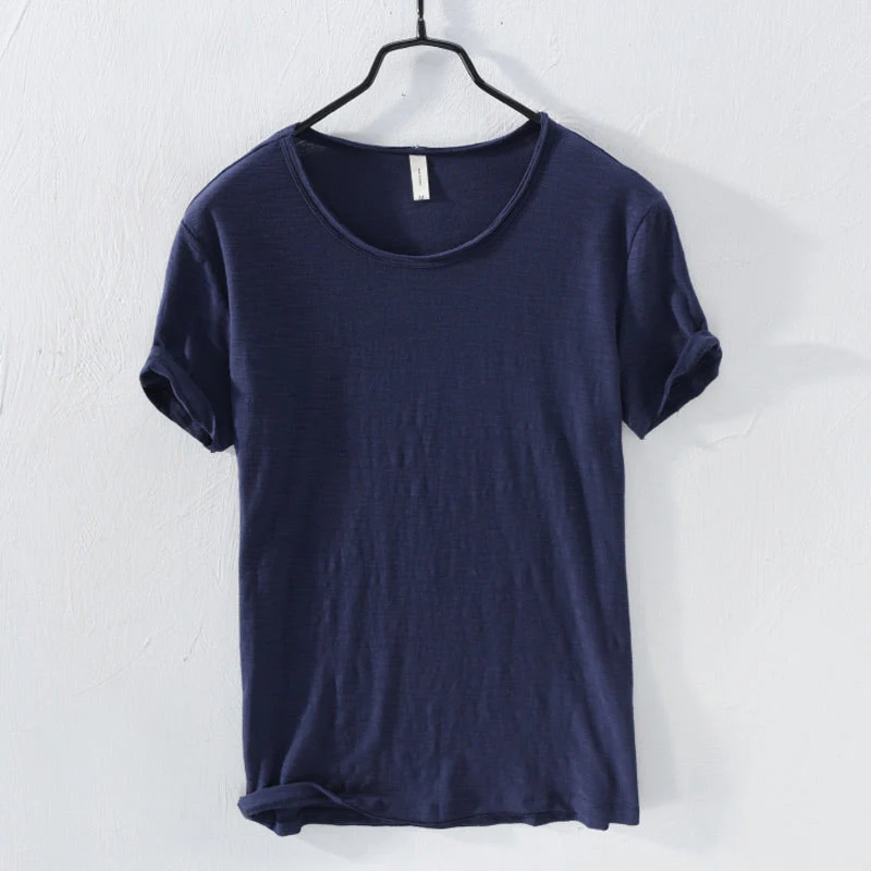 Harry – Loose Fit Round Neck Short Sleeve Shirt - Image 6