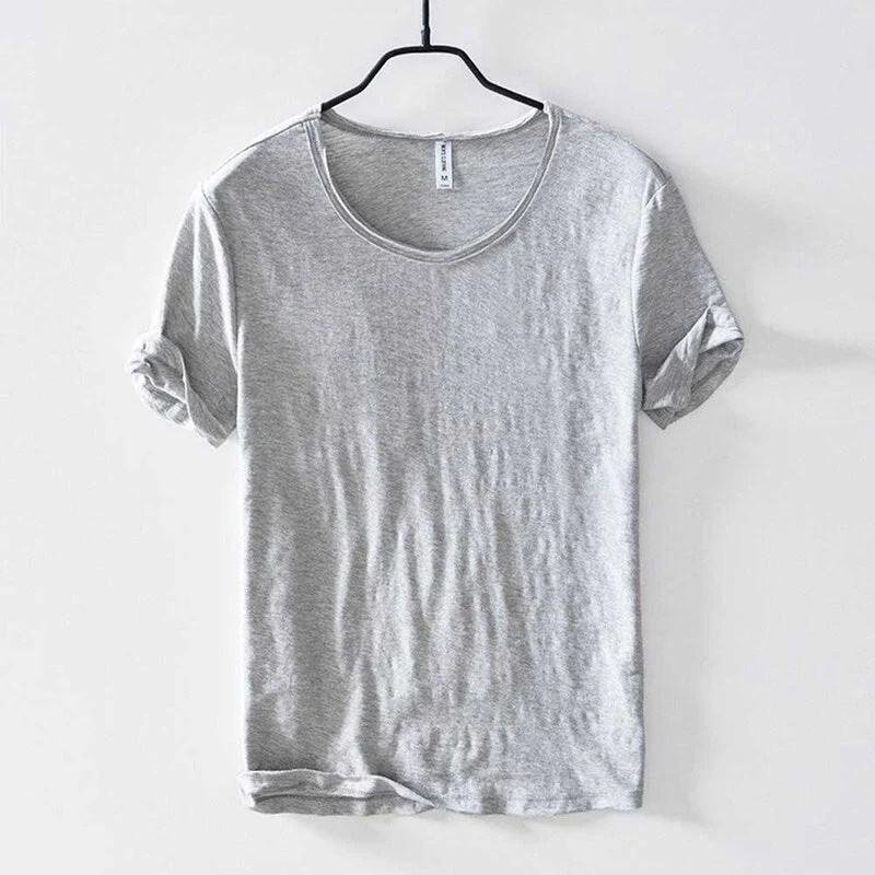 Harry – Loose Fit Round Neck Short Sleeve Shirt - Image 8