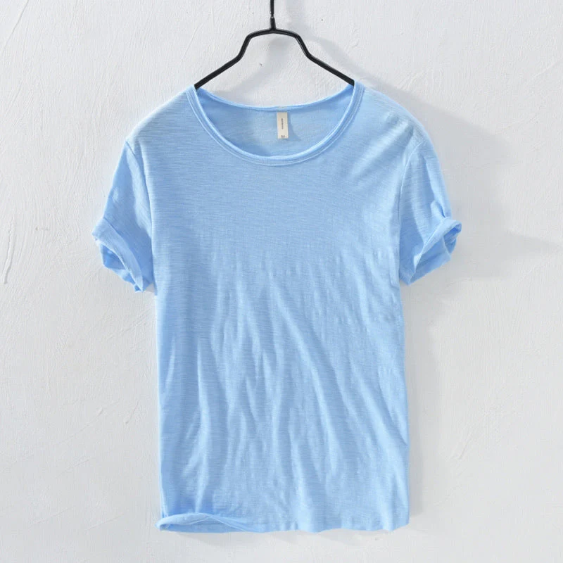 Harry – Loose Fit Round Neck Short Sleeve Shirt - Image 9