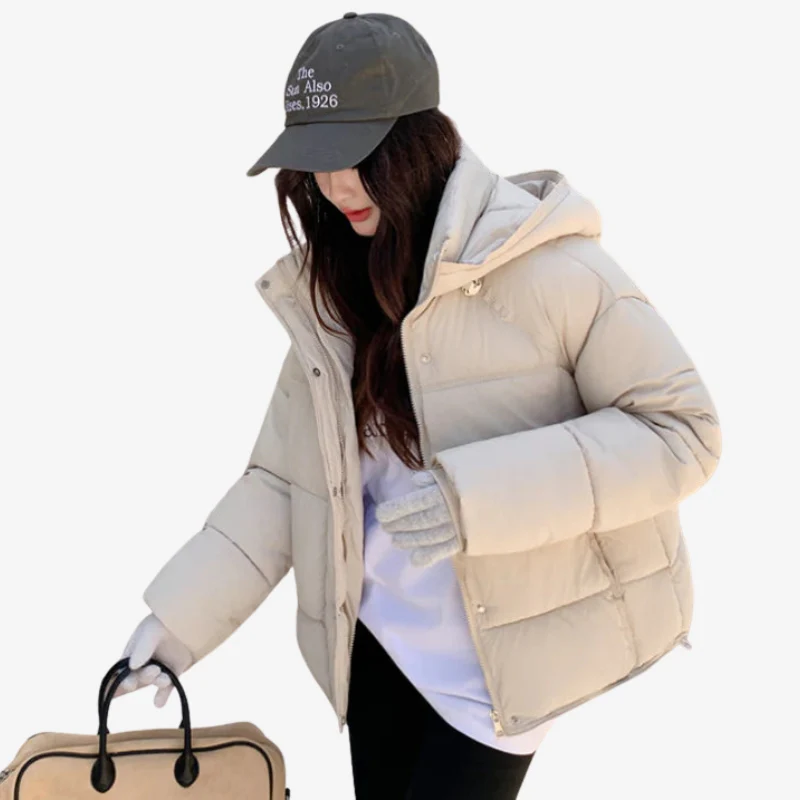 Hazel – Women's Hooded Coat with Zipper - Image 2