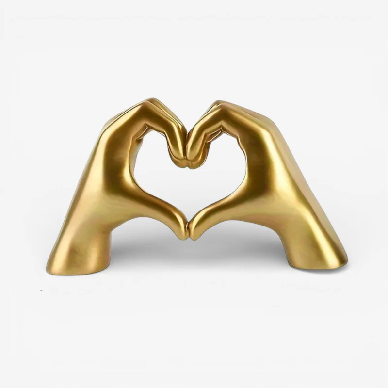 HeartAura – Heart Figurine with Finger-Heart Design