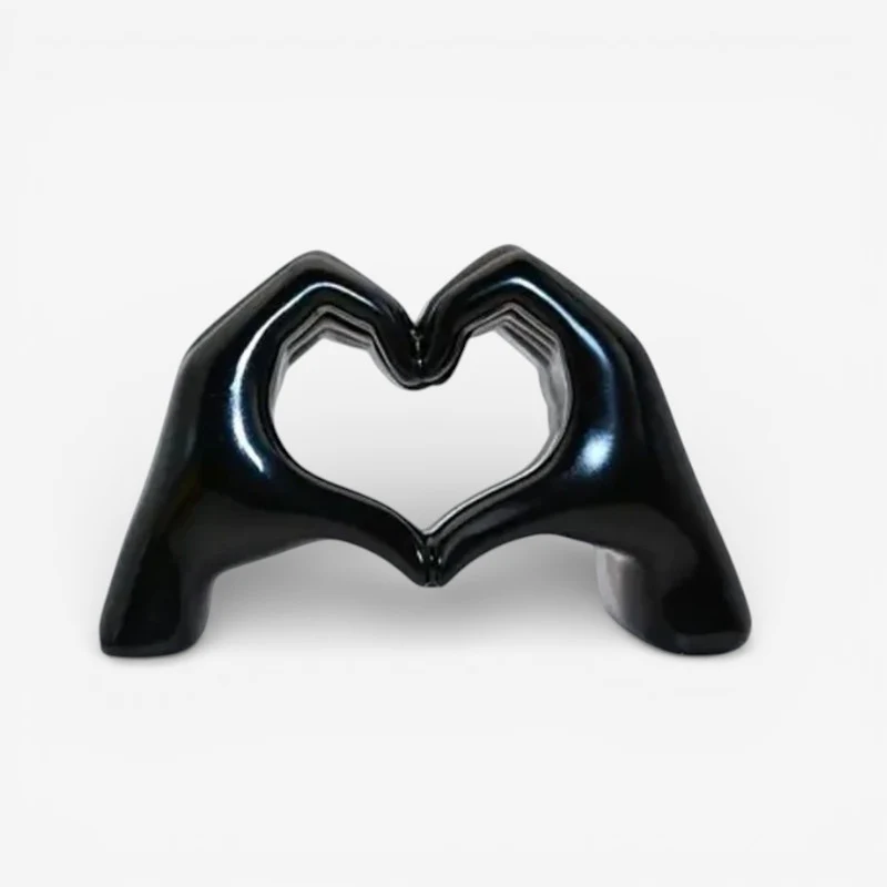 HeartAura – Heart Figurine with Finger-Heart Design - Image 2