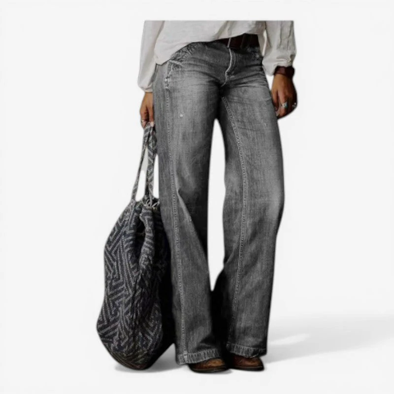 High Waisted Wide Leg Relaxed Fit Women’s Jeans - Image 3