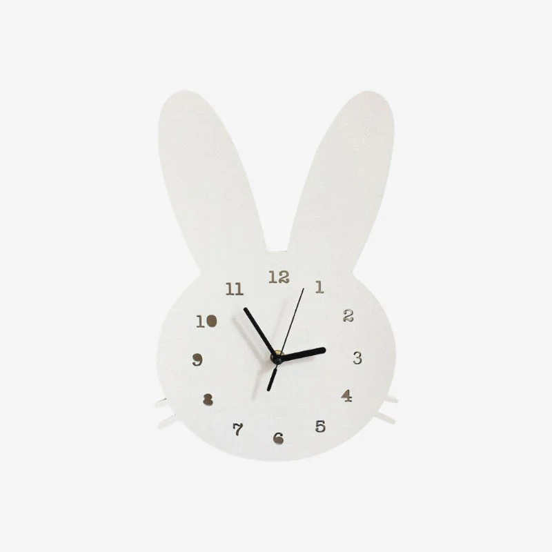 HopTime – Rabbit Wall Clock for Children's Rooms