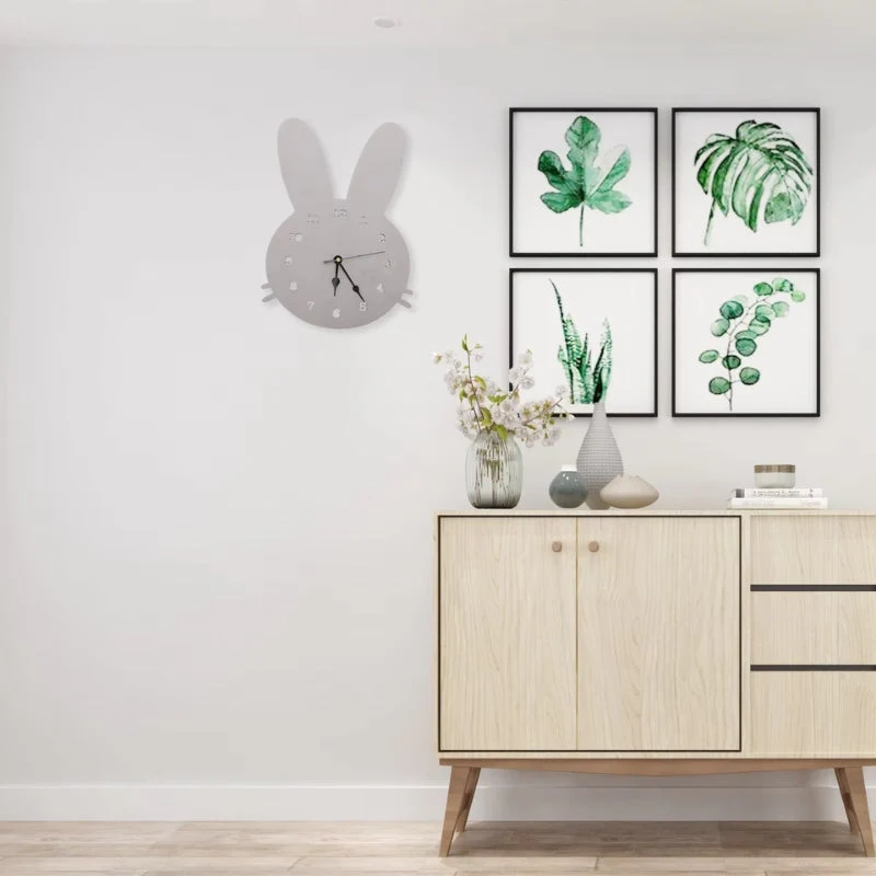 HopTime – Rabbit Wall Clock for Children's Rooms - Image 4