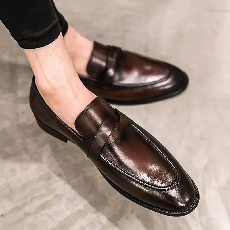 Hugo – Men's Round Toe Loafers - Image 3