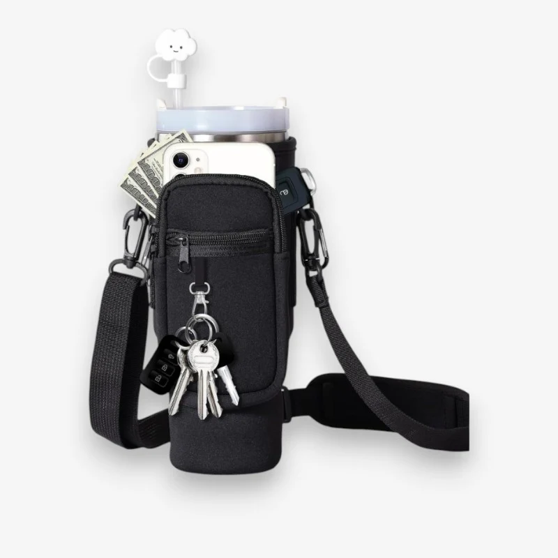 HydraCarry – Compact Tumbler Bag with Phone Pocket and Strap - Image 6