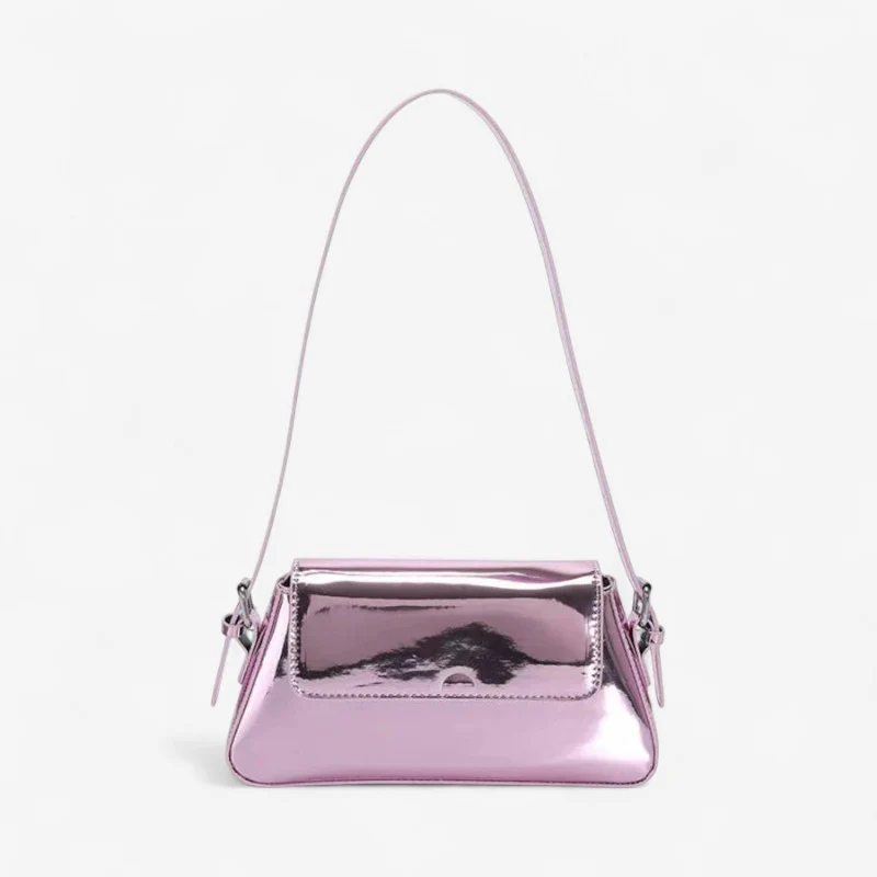 Isabel - Button-Closure Handbag with Adjustable Straps - Image 5