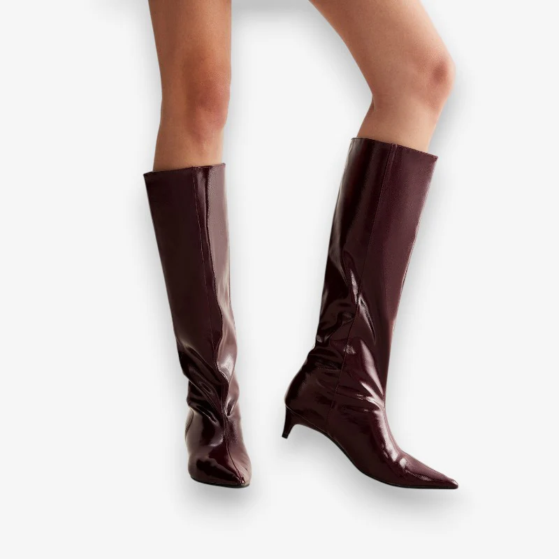 Isabella – Women's Half-Knee Boots with Heel