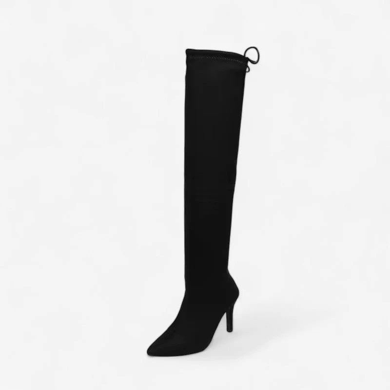 Isabella – Knee-high high heel boots with an over-the-knee design