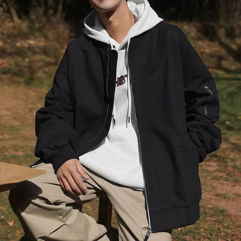 James – Men's Loose Fit Jacket with Zipper - Image 5