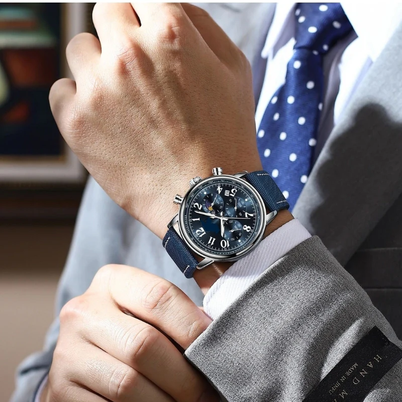 James – Round Watch with Adjustable Strap and Number Index - Image 9