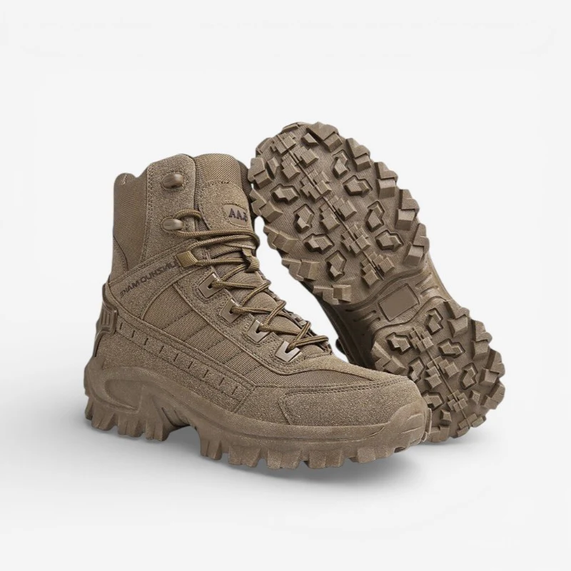Jason – Round Toe Boots with Adjustable Lace Closure and Anti-Slip Grip