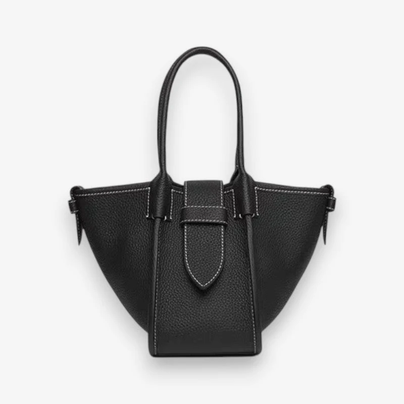 Jessica – Bucket Handbag with Adjustable Shoulder Strap & Handle - Image 2