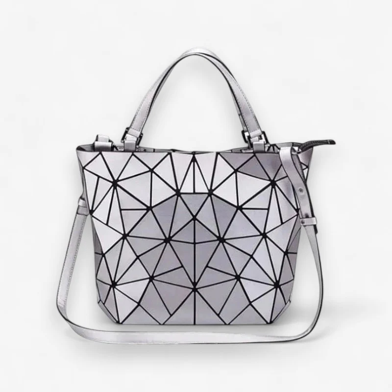 Julia – Large Capacity Shoulder Bag with Geometric Design